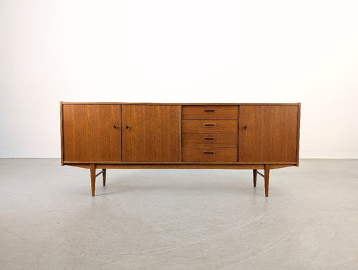 Original midcentury sideboard teak danish design vintage chest of drawers