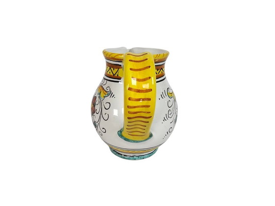 Image 1 of Deruta - Majolica - hand-painted - spouted jug - Italy - 60s