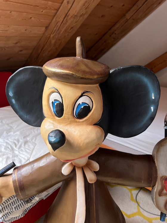 Image 1 of Handgeschnitzte Mickey Mouse aus den 50-igern