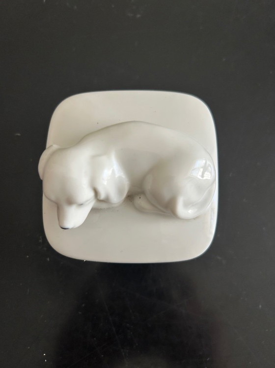 Porseleinen doos "Hond" – Decoratieve objecten, Ceramic (photo 7 of 7)