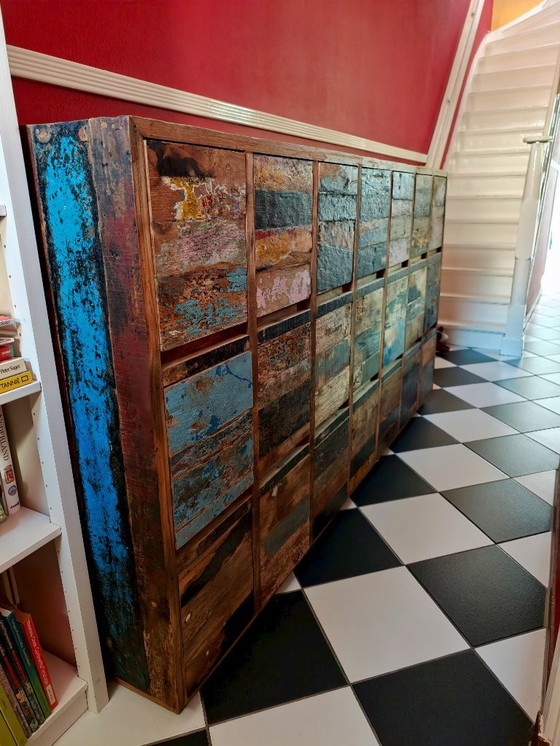 Cassettiera in legno riciclato – Cassettiere (photo 7 of 9)