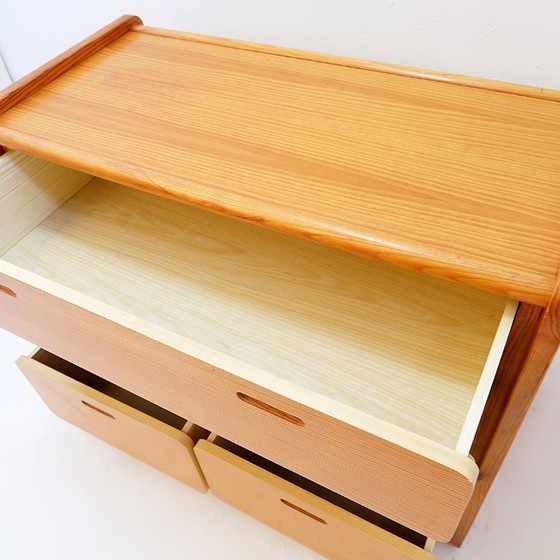 Image 1 of Vintage grenen ladekast uit 1980