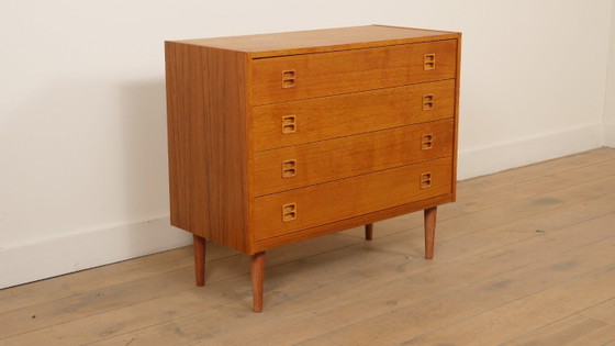 Vintage Danish chest of drawers | 4 drawers | Teak – Wood (photo 3 of 7)