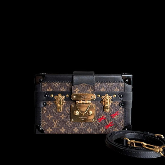 Image 1 of LOUIS VUITTON PETITE MALLE - CANVAS MONOGRAM BOX CROSSBODY