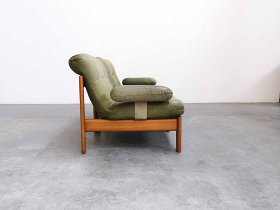 Image 1 of Vintage "FJELMAR" modular sofa, teak and leather, Mid-Century Danish