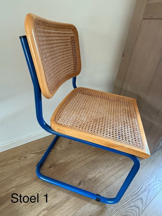 Image 1 of Rare blue Breuer style Cesca Chair
