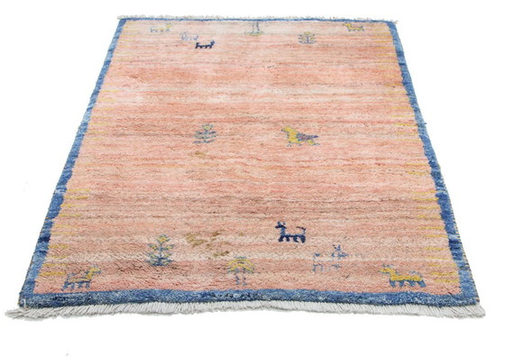 Image 1 of Tapis Gabbeh persan moderne original en laine, 153 x 119 cm, excellent état.