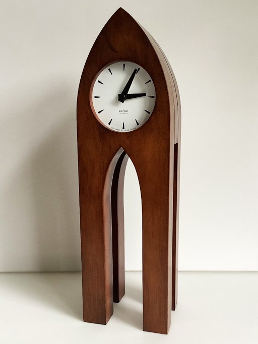 Henk Heres Karlsson Gothic wooden clock 1991
