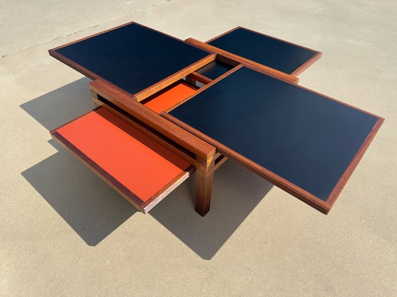 Image 1 of Bernard Vuarnesson modular Tetra coffee table – Bellato ca. 1980