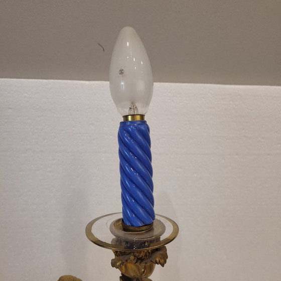 Image 1 of Candelabro / Lampada, ormolú e porcellana, Victor Paillard, Napoleone III, 1870 - Francia