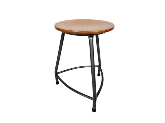 Image 1 of Ahrend The Circle - Industrial - Stool - Wood - Metal - 60s