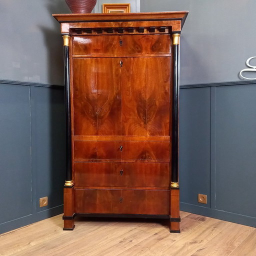 Französischer antiker Empire-Kabinettssekretär, 19. Jahrhundert