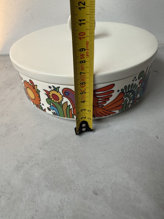 Image 1 of Piatto piccolo con coperchio Villeroy & Boch Acapulco – vintage anni '70 – design retrò