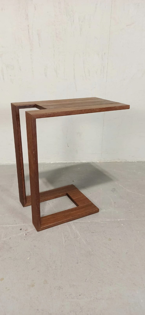 Image 1 of Mesa auxiliar de madera maciza mesa de sofá