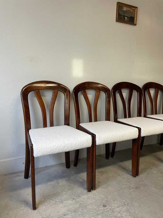 Image 1 of 4 chaises de salle à manger vintage