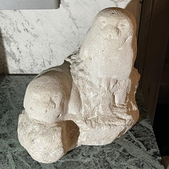 Sculptures d'animaux hiboux en pierre par Herbert Geldhof, années 1960 – Stone, Mid Century Modern (photo 5 of 16)