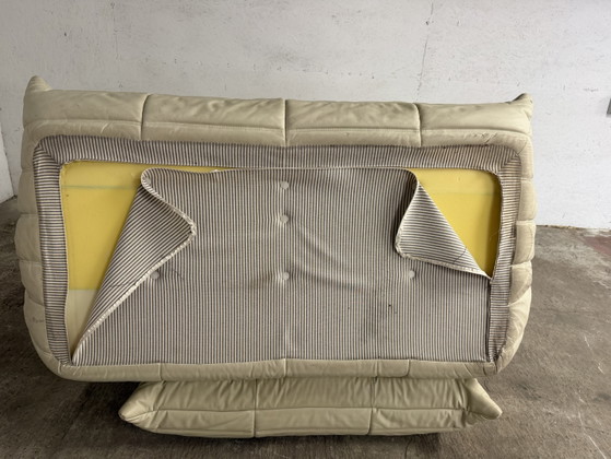 Image 1 of 100% authentieke Ligne Roset Togo 3zit Beige leder TOPstaat!