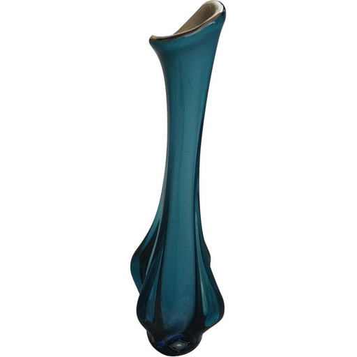 Vintage blue Murano vase, 1970