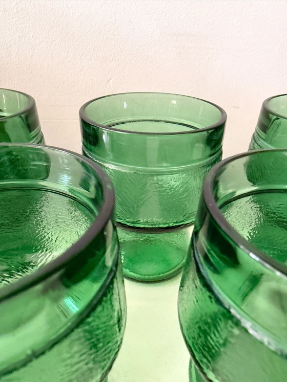 Smaragdgroene glazen Italiaan barware – Glazen & Karaffen (photo 4 of 6)