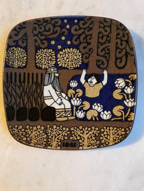 Image 1 of Arabia Kalevala Wall Plates Finlandia 1977-1999