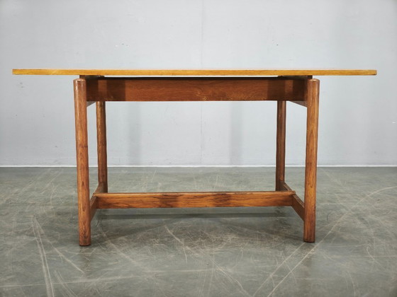 Image 1 of 1960s Czech Coffee Table in Solid Oak by Krásná Jizba