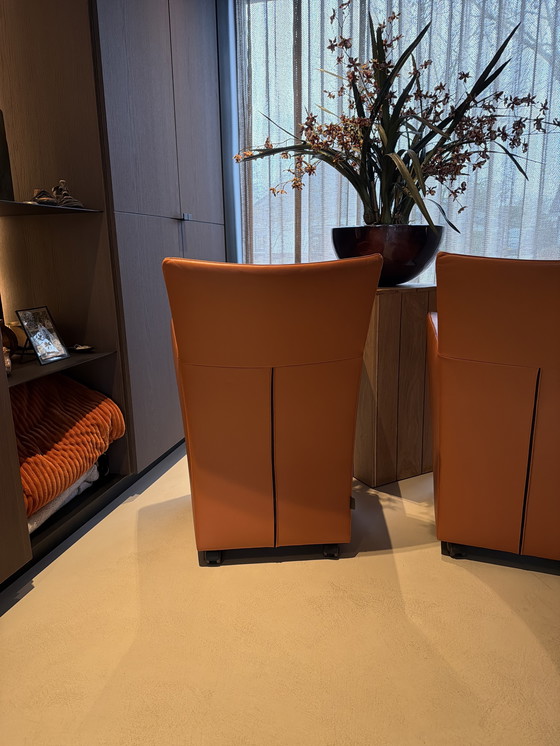 Image 1 of Monti’s Fauteuils Cognac Leer Original Typ Sting 