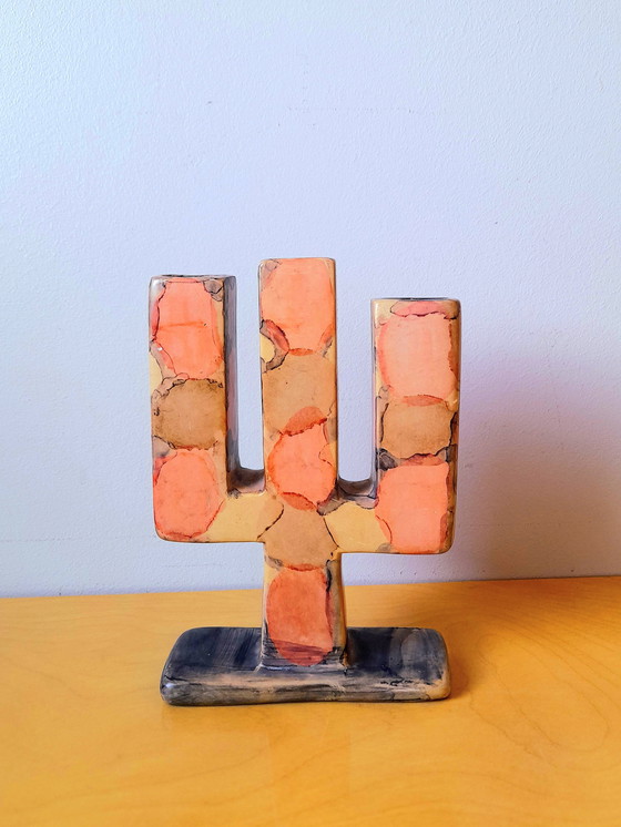 Image 1 of Candelabro de cactus de piedra
