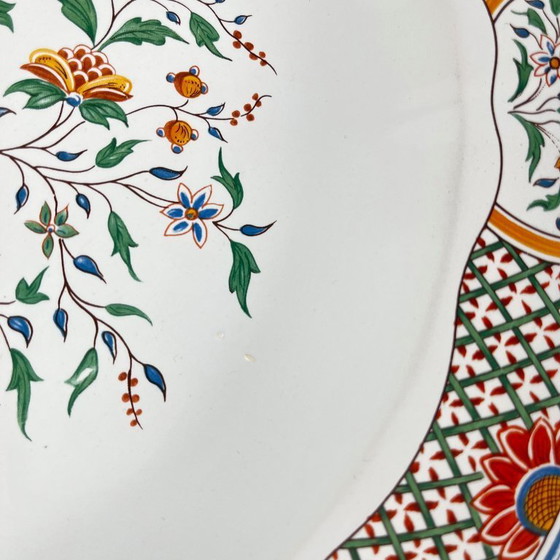 Image 1 of Gien-Rundschale, halbhohl, Muster Rouen Esparsette, 1990