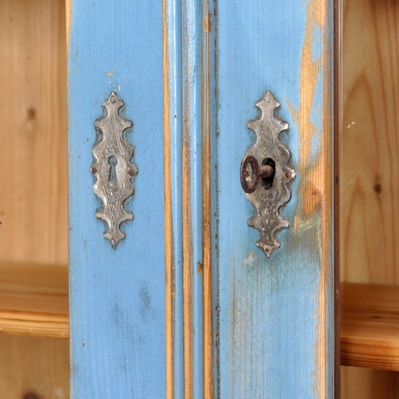 Image 1 of Solid Pine Kitchen Cupboard, 1900s