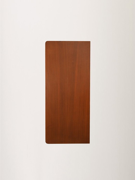 Image 1 of 1950s Scandinavian wallpapered cabinet