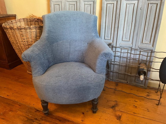 Image 1 of Ladies Armchair Chair Antique Biedermeier French