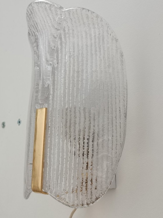 Image 1 of Wandlampen van Carl Fagerlund voor Orrefors, jaren 70.