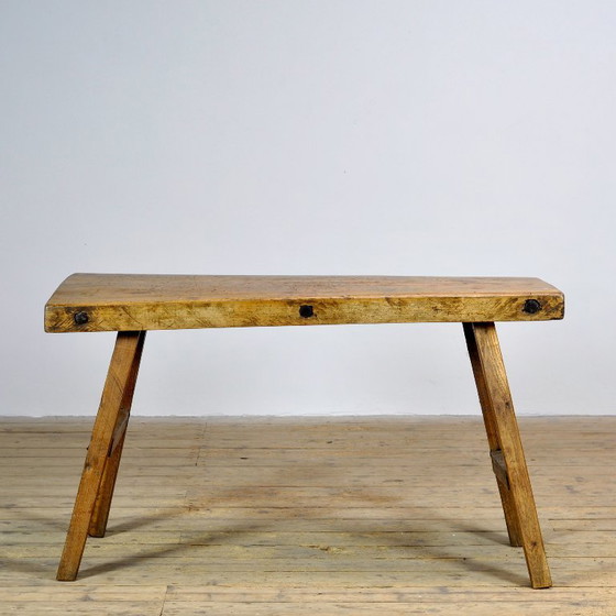 Oak Butcher’s Table, Circa 1920 – Iron, Wood, Vintage (photo 2 of 12)