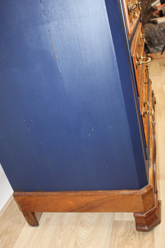 Image 1 of CASSETTIERA IN ROVERE CON PIANO IN MARMO GRIGIO XIX SECOLO FRANCIA