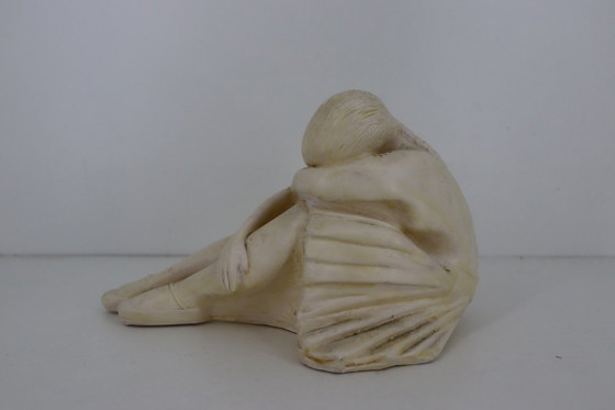 Sculpture vintage de style Art déco – Ballerine au repos (plâtre épais, 1,6 kg) – Other (photo 3 of 5)