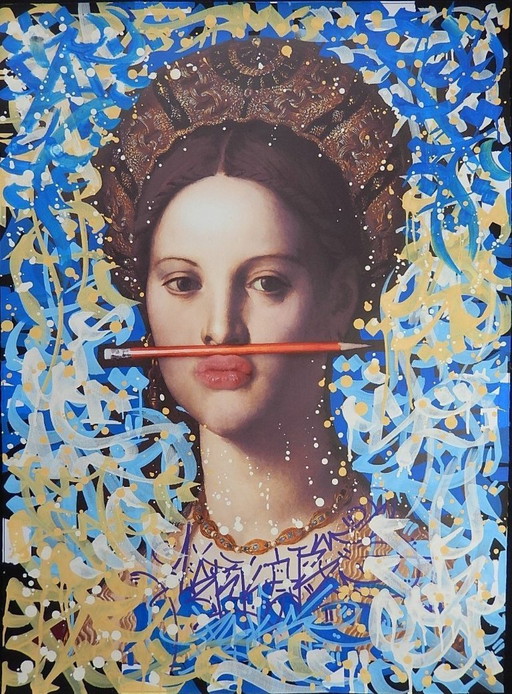 Enigma 9 - No Pen No Gain - Artist's Canvas