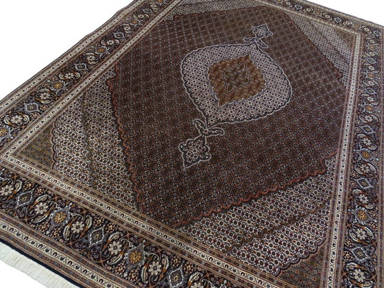Image 1 of Tabriz Mahi - 350 x 249 cm - Wolle und Seide auf Baumwolle - Handgeknüpft