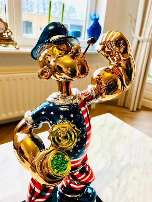 XL POPEYE USA ESCULTURA POPART POP ART LUJO DINERO Estatua DIBUJOS ANIMADOS ESTADOS UNIDOS