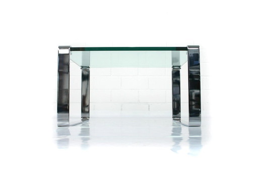 Neu! DRAENERT 1022 Klassik Coffee Table, Couchtisch, Beistelltisch, 19mm Glas, Chrom, Normalpreis 2075,-€ in Originalverpackung