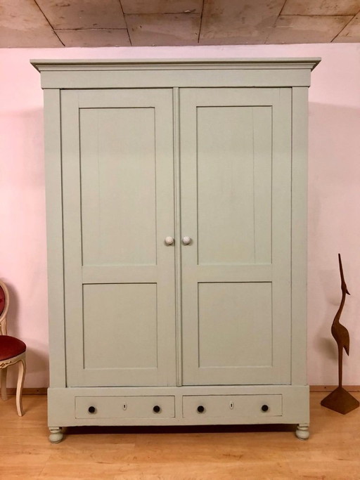 Country-style wardrobe in shabby chic style / Art Nouveau wardrobe, antique wardrobe