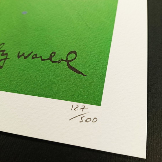 Image 1 of Lithografie "Pelè" van Andy Warhol uit de jaren 80, gelimiteerde oplage, uitgegeven door CMOA.