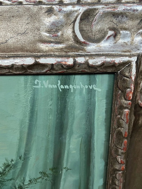 J.v. Langenhove. "Mazzo di fiori." – Dipinti e disegni, Canvas (photo 7 of 9)