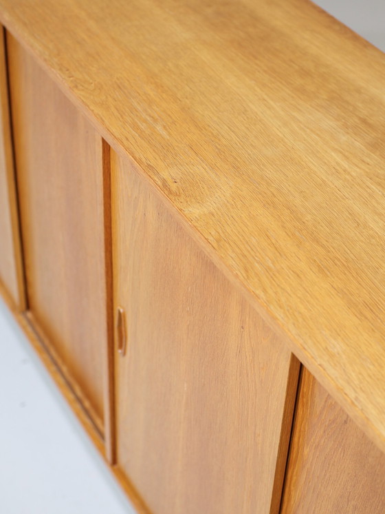 Image 1 of Lowboard lang dressoir Deens vintage eiken
