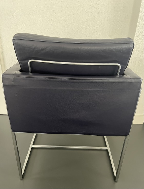 4 chaises de salle à manger Harvink – Leather, Metal (photo 4 of 6)