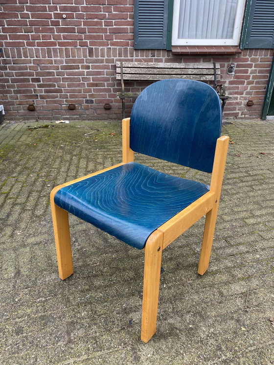 Image 1 of 1x Vintage Stoelen Hout