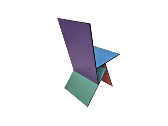 Ikea - Vilbert Chair - Design Verner Panton - Memphis Milano Style - 1993 – Chairs and lounge chairs, Mdf (photo 3 of 9)