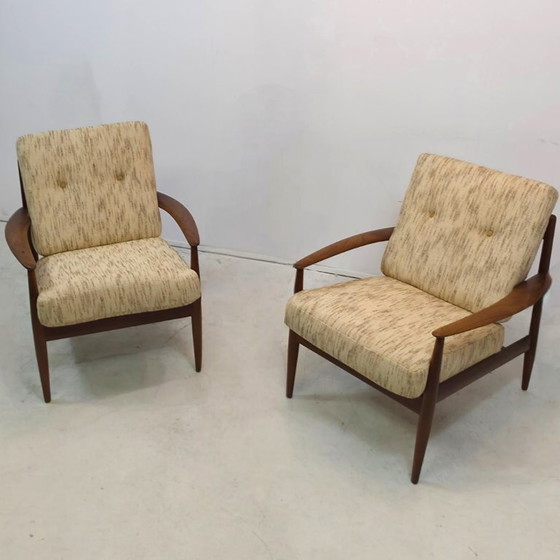 Image 1 of France & Son FD-118 by Grete Jalk set of two Original upholstery 1960s Danish design