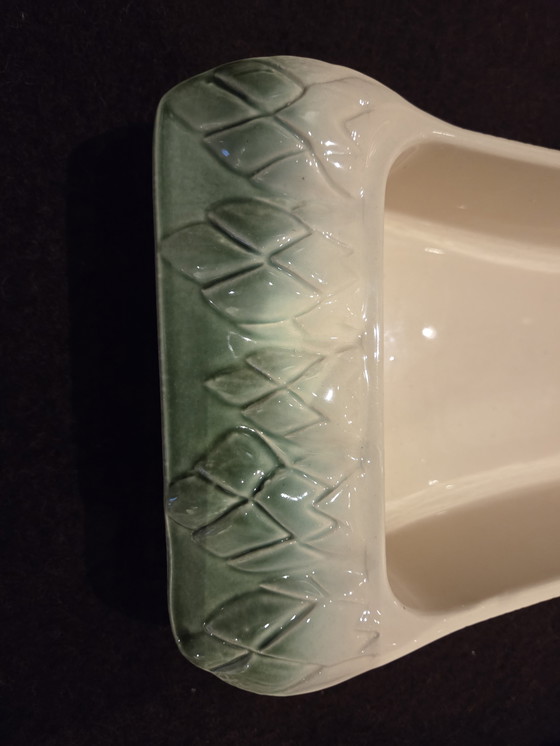 Image 1 of 2x Plato de espárragos de mayólica bretona BCI