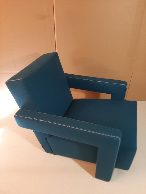 Image 1 of CASSINA 637 UTRECHT fauteuil (NIEUW, NOOIT GEBRUIKT) in 13L OTHANIO WOL met natuurlijke draadstiksels en paardenpunt