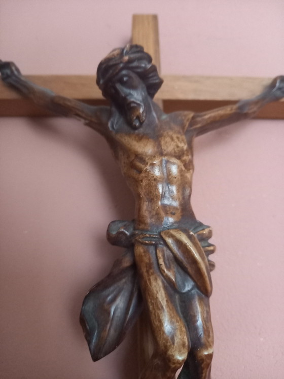 Jésus en bois sur la croix – Sculptures, Wood (photo 3 of 10)